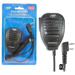 PNI MHS40 2-polige PNI-luidsprekermicrofoon, compatibel met PMR-radio, VHF/UHF