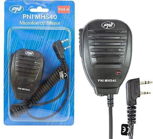 PNI - MHS40 - Microfoon met Luidspreker - Compatibel met PMR - VHF/UHF