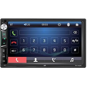 PNI V6280 Auto Media Player met touchscreen, Bluetooth-functie, USB Mirror Link Android/iOS, Micro SD-sleuf, AUX-ingang, 2 DIN