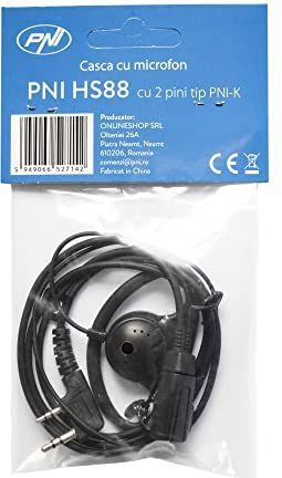 PNI - HS88 - Microfoonheadset - Zwart - 2-pins PNI-K Connector
