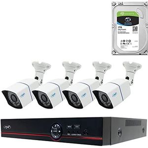 AHD videobewakingskit PNI House PTZ1500 5MP - DVR en 4 buitencamera's en HDD 1Tb Inbegrepen