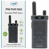 PNI - Draagbare Radio PMR R60 - Walkietalkie - Zwart - 446 MHz - 0,5 W