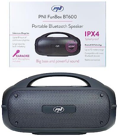 PNI - FunBox BT600 - Draagbare Luidspreker - Zwart - 65 W - Bluetooth