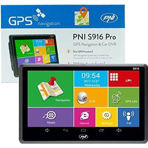 GPS-navigatiesysteem + DVR PNI S916 PRO 7 inch scherm met Android 6.0, 16 GB geheugen, 1 GB DDR3 RAM