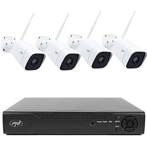 PNI NVR Huis IP716 videobewakingspakket en 4 IP55-camera's met, 5MP