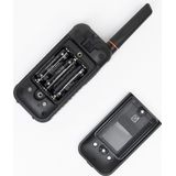 PNI - Draagbare Radio PMR R80 PRO - Zwart/Oranje - Waterdicht IP67 - Set van 2