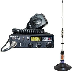 CB Radiostation President TAYLOR IV ASC + CB-antenn PNI ML70 Kit, 70cm måne, 26-30MHz, 200W