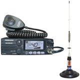 CB Radio Station Kit President MC KINLEY ASC AM FM LSB + CB-antenn PNI ML70, längd 70cm, 26-30MHz, 200W