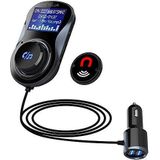 TELLUR - B2 Bluetooth FM-zender - Zwart - LCD-display - Handsfree functie