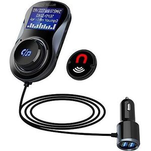 TELLUR - B2 Bluetooth FM-zender - Zwart - LCD-display - Handsfree functie