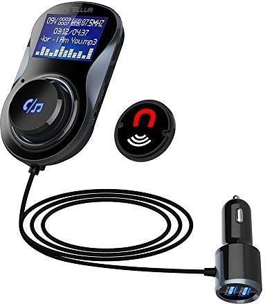 TELLUR - B2 Bluetooth FM-zender - Zwart - LCD-display - Handsfree functie
