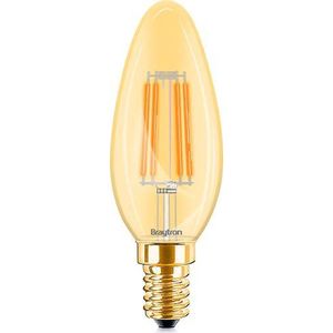 BRAYTRON-LED LAMP-WARM WHITE-DIMBAAR-ADVANCE-4W-E14-C35-AMB-3000K-KAARS-GLAS-ENERGY BESPAREND