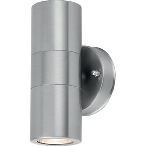 Braytron Rita Wandlamp Aluminium Buitenverlichting Waterditch IP44 NikkeI - 2xGU10 Fitting