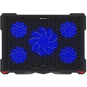 Tellur - Cooling Pad Basic 17 - Laptopkoeler - Zwart - 5 Ventilatoren