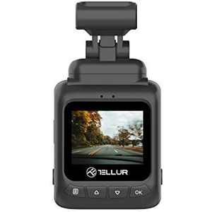 TELLUR Dash Patrol DC1 Autocamera, FullHD 1080P, G-sensor detecteert de impact en start de opname, parkeermonitorfunctie, zwart