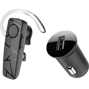 TELLUR VOX 60 Bluetooth hoofdtelefoon Mono USB-C handsfree, multi-point, twee aangesloten apparaten, 360° haak voor rechts of links oor, iPhone en Android, autolader