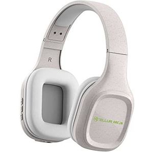 TELLUR Pulse BT5.0 Bluetooth-hoofdtelefoon met geïntegreerde microfoon voor handsfree, hifi-geluid, 40 mm driver met basversterking, licht design en zachte oorkussens (beige)