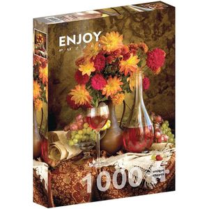 Dahlias and Wine Puzzel (1000 stukjes)