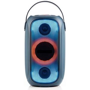 Serioux PartyBoom Party Speaker - Wireless Portable Speaker with Loud HiFi Sound, LED Lights, Cool Unique Design - IPX5 Waterproof, Rechargeable 3600mAh Battery - Compact Home & Outdoor Travel Speaker, Black