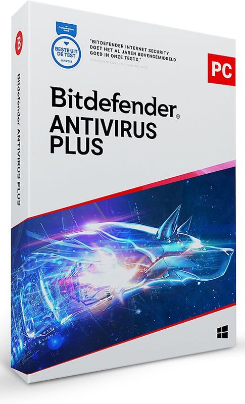 Bitdefender - Antivirus Plus - 1 PC - Windows - 1 Jaar