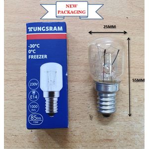 Tungsram - Freezer - Koelkastlamp - E14 - 15W - 85lm - -30°C