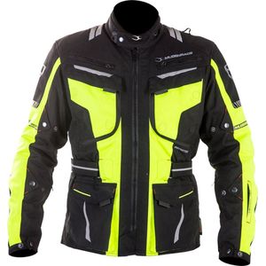 MUGENRACE - Aerator - Waterdichte Textieljas - Zwart Fluo Geel