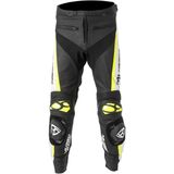 MUGENRACE - RBRS-1 - Leren Motorbroek - Zwart Wit Fluo Geel