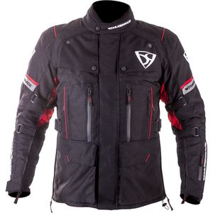 MUGENRACE - T-Uno - Waterdichte Textieljas - Zwart - Rode Accenten