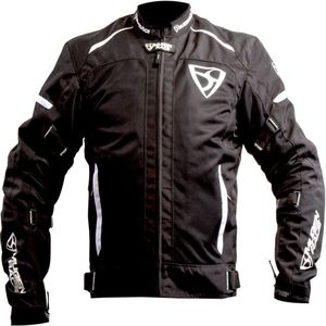 MUGENRACE - Fuggire-A - Waterdichte Textieljas - Zwart/Wit - Dames