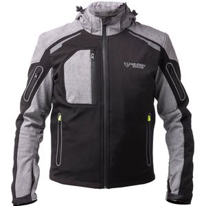 MUGENRACE - Double - Waterdichte Softshell Jas - Zwart Grijs
