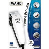 Wahl Home Pro Hair 200 Clipper, tondeuset, bekabelde tondeuse voor mannen, doe-het-zelf kapsels, haarknippen thuis, scheerapparaat voor mannen, wit