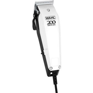 Wahl Home Pro Hair 200 Clipper, tondeuset, bekabelde tondeuse voor mannen, doe-het-zelf kapsels, haarknippen thuis, scheerapparaat voor mannen, wit