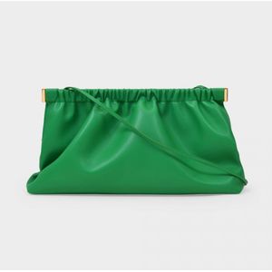 Nanushka, The Bar Clutch Bag Groen, Dames, Maat:ONE Size