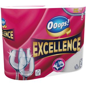 6x Ooops! Keukenpapier Excellence 3-laags 2 stuks