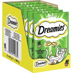 15% Korting! Dreamies Shakeups en Kattenkruid - Seafood Festival (55 g) aanbieding bij Zooplus