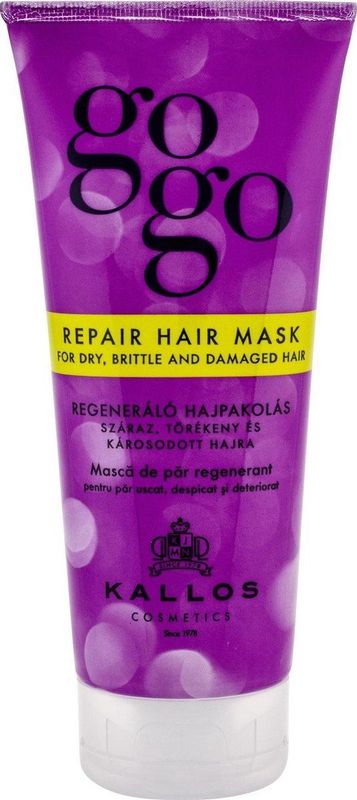 Kallos Gogo - Haarmasker - 200 ml - Voor Droog en Beschadigd Haar