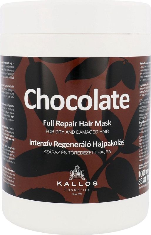 Kallos - Classic Chocolate - Haarmasker - 1000 ml - Voor Droog en Beschadigd Haar