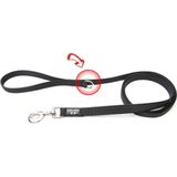 Julius-K9 K9 C&amp G Schnur, schwarz/grau 20mm/1.8m mit Griff