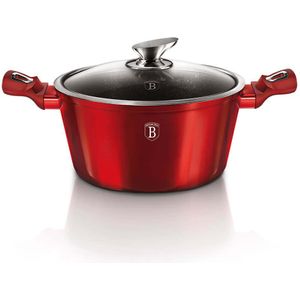 B-black® Berlinger Haus Kookpan - Gecoat met Lavasteen - 20 cm - Zwart