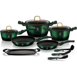 Berlinger Haus Emerald Collection 14 Delige Kookgerei Set BH/6066 Roestvrij Staal 18/8