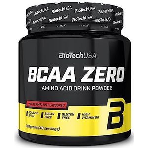 BioTechUSA BCAA Zero | Essentieel aminozuur poeder | 6g BCAA met instant L-leucine | Veganistisch | Suikervrij, Lactosevrij, Glutenvrij, 360 g, Watermeloen