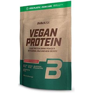 BioTechUSA Vegan Protein | Shake op basis van rijst en erwten met superfoods en aminozuren | Suiker-, lactose- en glutenvrij, 2 kg, Bosvruchten