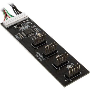 Kolink - USB 2.0 Hub Kaart - Inclusief 60 cm USB & Molex Kabel - Intern