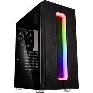 Kolink Nimbus RGB Midi-tower PC-behuizing Zwart 1 voorgeïnstalleerde ventilator, Geïntegreerde verlichting, Zijvenster,