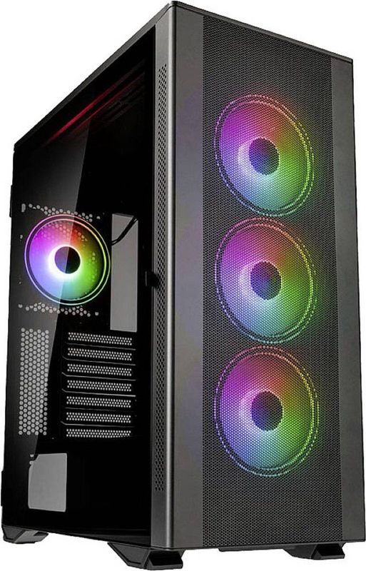 Kolink STRONGHOLD PRISM Midi-tower Gaming-behuizing, Behuizing Zwart