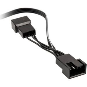 Kolink - 1-2 PWM Fan Splitter Kabel - Zwart - PC Ventilator Accessoires