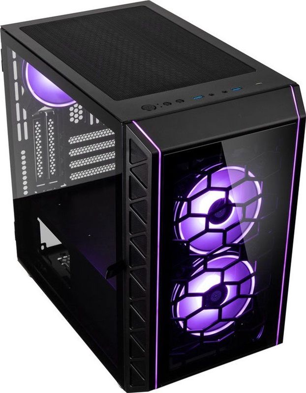 Kolink Citadel Glass SE Micro Tower Zwart