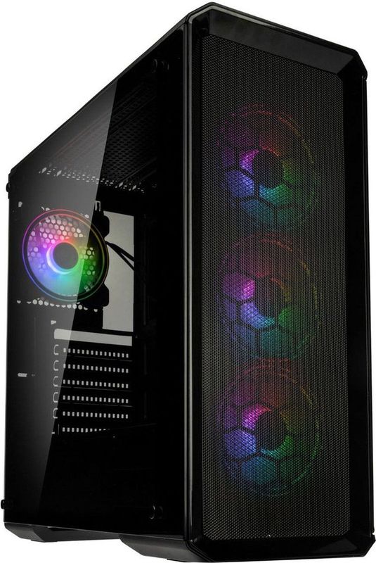 Kolink - Levante V2 - PC-behuizing - Zwart - SPCC - Gehard Glas