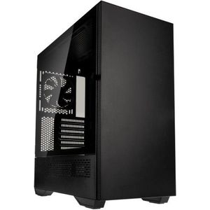 Midi Tower PC Behuizing - Zwart - PVC - Staal - Gehard Glas