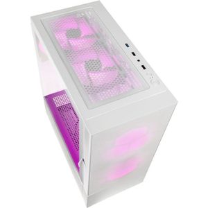 Kolink - Observatory MX - PC-behuizing - Wit - Gehard Glas - ARGB Ventilatoren